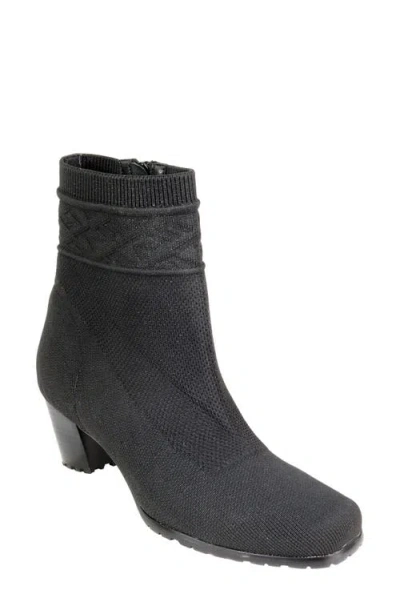 David Tate Kalista Water Resistant Knit Bootie In Black