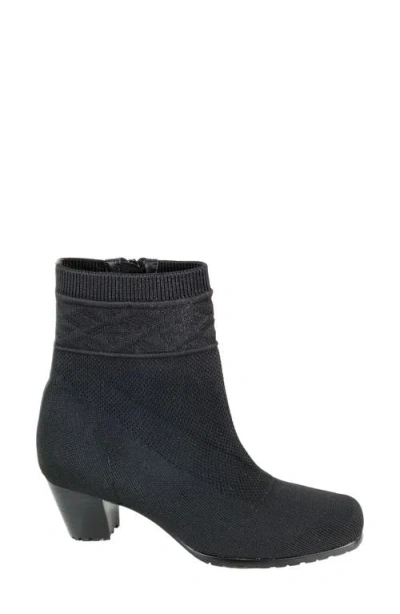 David Tate Kalista Water Resistant Knit Bootie In Black