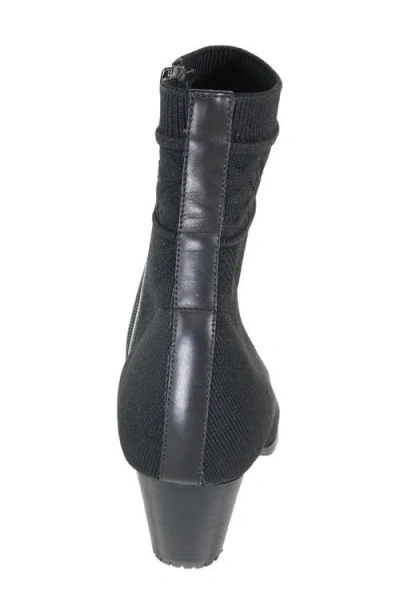 David Tate Kalista Water Resistant Knit Bootie In Black