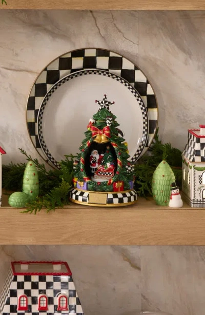 Mackenzie-childs Mackenzie Childs Courtly Christmas Tree & Santa Musical Display In Multi
