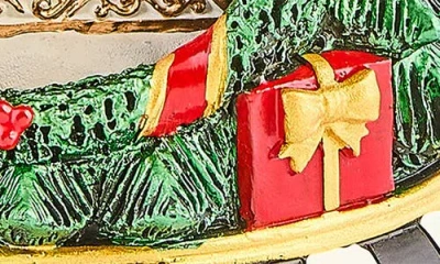 Mackenzie-childs Mackenzie Childs Courtly Christmas Tree & Santa Musical Display In Multi