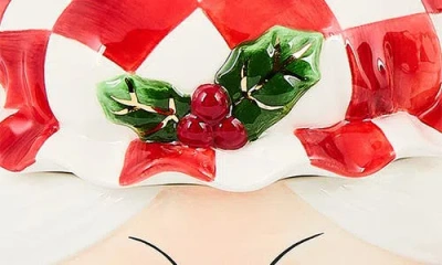 Mackenzie-childs Mackenzie Childs Check It Out Set Of 2 Covered Mugs In Red