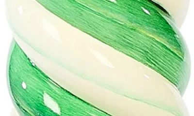 Mackenzie-childs Mackenzie Childs Check It Out Medium Illuminated Candle Decoration In Multi