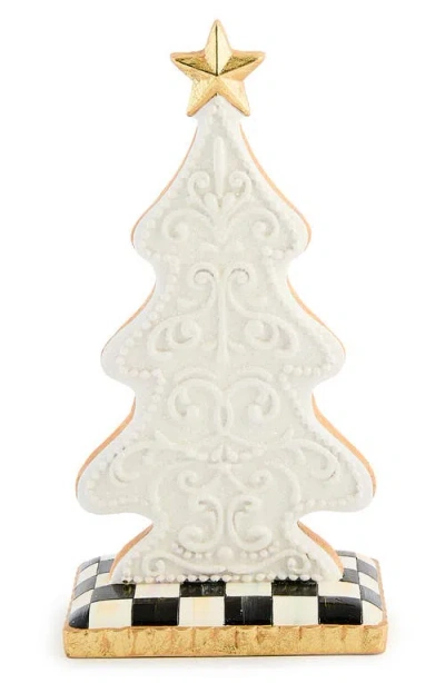 Mackenzie-childs Mackenzie Childs Set Of 2 Handmade Gingerbread Tree Figurines In Multi