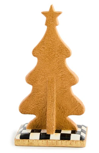 Mackenzie-childs Mackenzie Childs Set Of 2 Handmade Gingerbread Tree Figurines In Multi