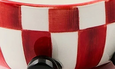 Mackenzie-childs Mackenzie Childs Check It Out Set Of 2 Snack Bowls In Multi