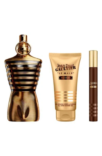Jean Paul Gaultier Le Male Elixir Parfum Fragrance Gift Set In Transparent