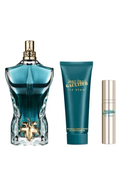Jean Paul Gaultier 3-pc. Men's Le Beau Fragrance Gift Set In Transparent