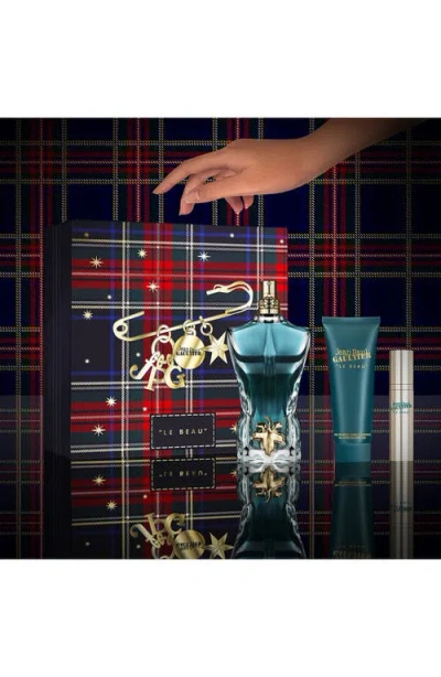 Jean Paul Gaultier 3-pc. Men's Le Beau Fragrance Gift Set In Transparent