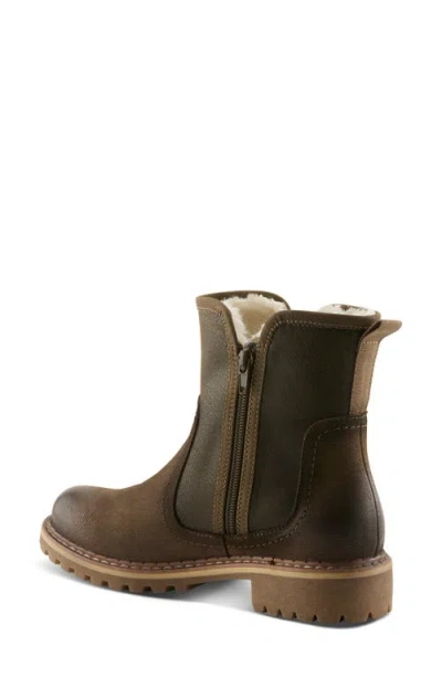 Spring Step Jovany Faux Fur Lined Boot In Brown