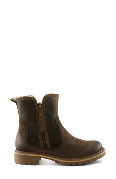 Spring Step Jovany Faux Fur Lined Boot In Brown