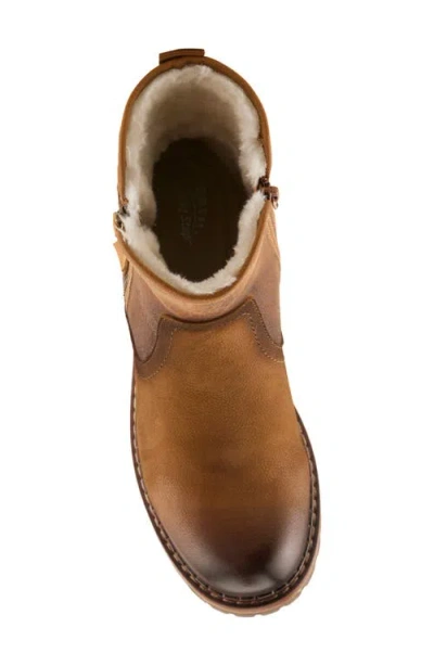 Spring Step Jovany Faux Fur Lined Boot In Brown