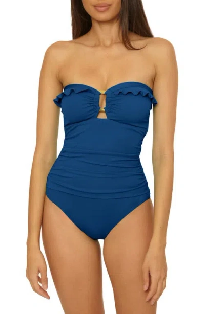 Soluna Sun Goddess One-piece Swimsuit In Blue