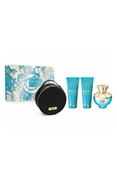 Versace Dylan Turquoise Eau De Toilette Gift Set ($198 Value) In Transparent