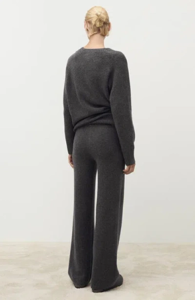 Mango Knit Pants In Gray