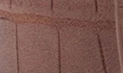 Mango Crocodile Print Faux Leather Belt In Brown