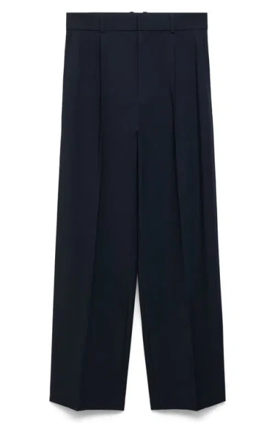 Mango Women's Low-rise Wide-leg Pants In Brown