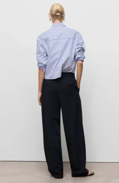 Mango Women's Low-rise Wide-leg Pants In Brown