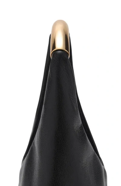 Mango Faux Leather Top Handle Bag In Black