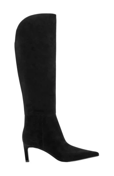 Marc Fisher Ltd Esmee Pointed Toe Knee High Boot In Animal Print