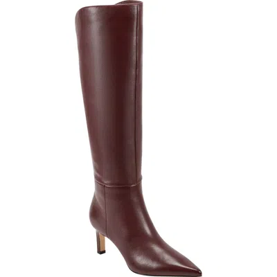 Marc Fisher Ltd Esmee Pointed Toe Knee High Boot In Burgundy