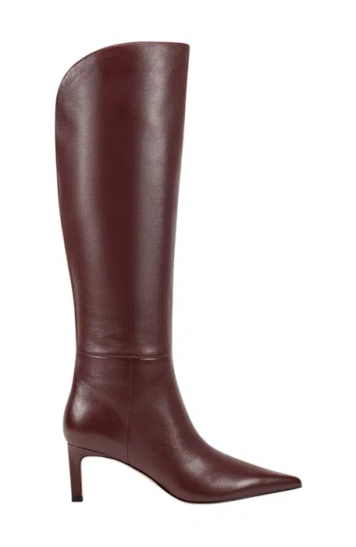 Marc Fisher Ltd Esmee Pointed Toe Knee High Boot In Burgundy