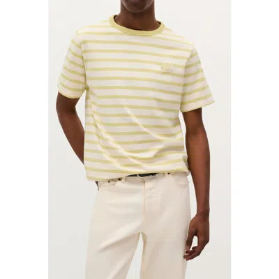 Scalpers Stripes Patch Tee In Yellow