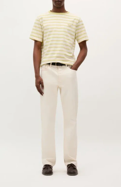 Scalpers Stripes Patch Tee In Yellow