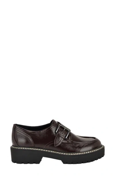 Calvin Klein Women's Saundee Lug Sole Loafers In Brown