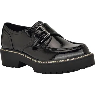 Calvin Klein Saundee Monk Strap Shoe In Black