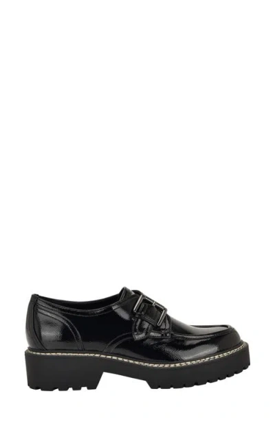 Calvin Klein Saundee Monk Strap Shoe In Black
