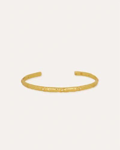 Ottoman Hands Celestial Bangle In Gold