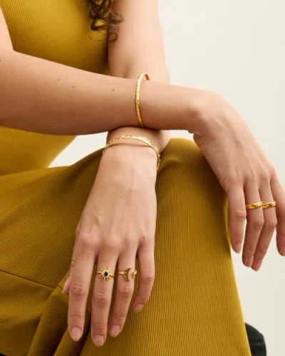 Ottoman Hands Celestial Bangle In Gold