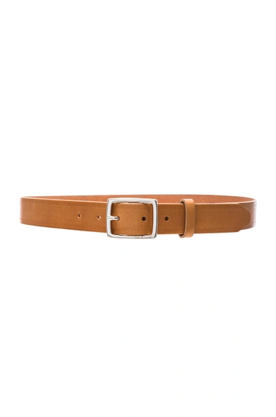 Rag & Bone 'boyfriend' Leather Belt In Nude