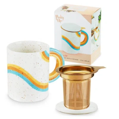 Pinky Up (accessories) Everlee Mug With Infuser & Lid In Sand