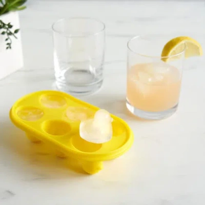 Truezoo Quack The Ice Silicone Ice Cube Tray In Yellow