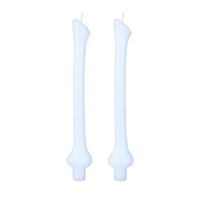 Jollity & Co . Bone Taper Candle Set In Multi