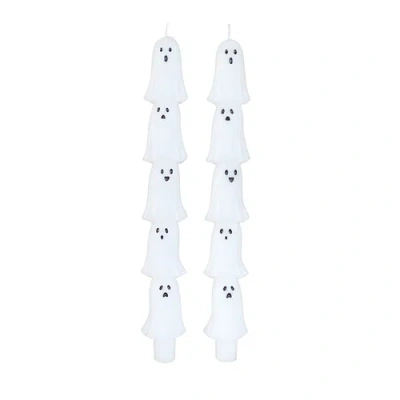 Jollity & Co . Ghost Taper Candle Set In Multi