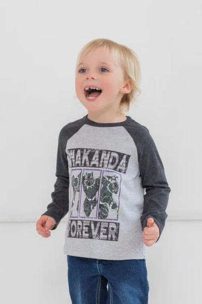 Marvel 2-pack Long Sleeve T-shirts In Black