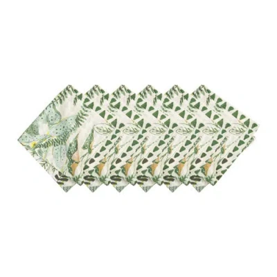 C & F Home C&f Home Parson Napkin Set Of 6 In Green