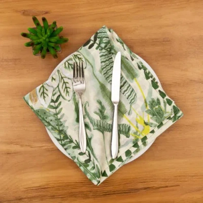 C & F Home C&f Home Parson Napkin Set Of 6 In Green