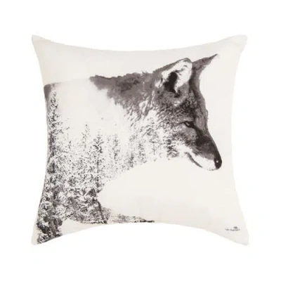 C & F Home C&f Home Fox Forest Indoor/outdoor Grayscale Accent Throw Pillow 18" X 18" In Animal Print