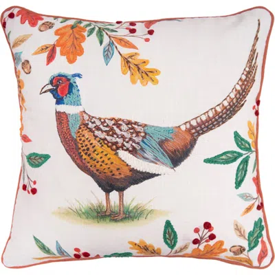 C & F Home C&f Home Harvest Pheasant Throw Pillow, 16" X 16" In Animal Print