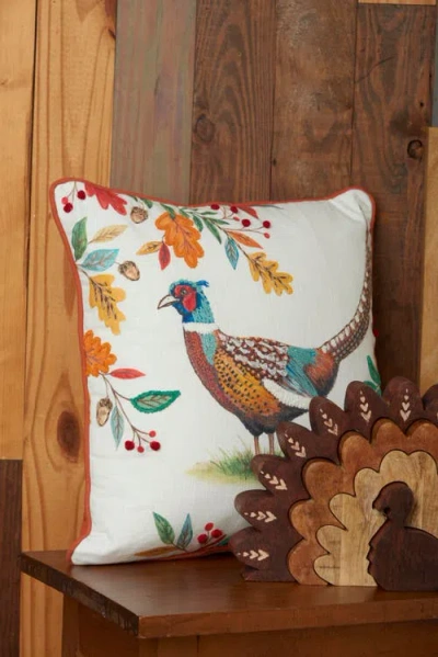 C & F Home C&f Home Harvest Pheasant Throw Pillow, 16" X 16" In Animal Print