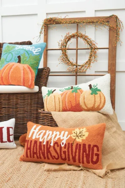 C & F Home C&f Home Blessed Pumpkin Hooked Throw Pillow In Multi