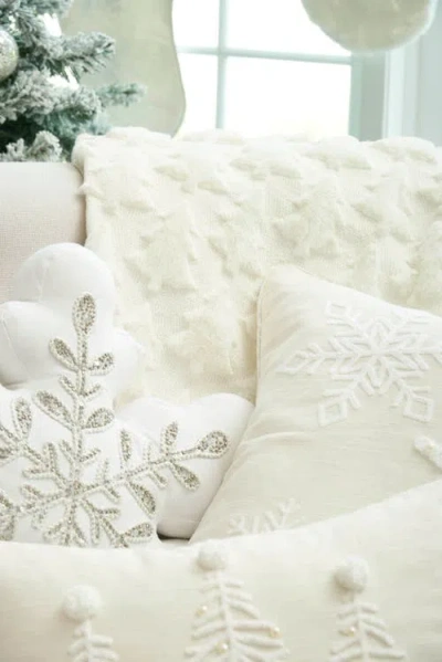 C & F Home C&f Home Frosted Tree Throw Blanket In White