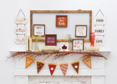 C & F Home C&f Home Fall Plaid Throws In Orange