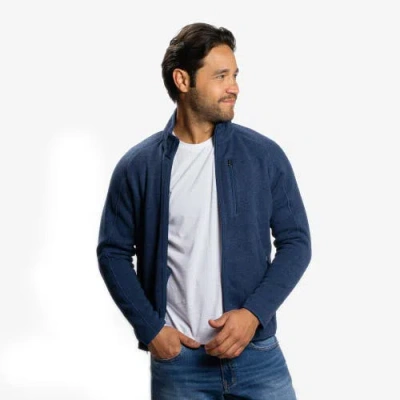 Peter Manning Nyc Polartec Fleece Jacket In Blue