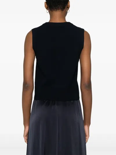 Vince Henley Vest In Black