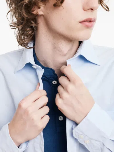 Hartford Paul Long-sleeve Shirt In Blue